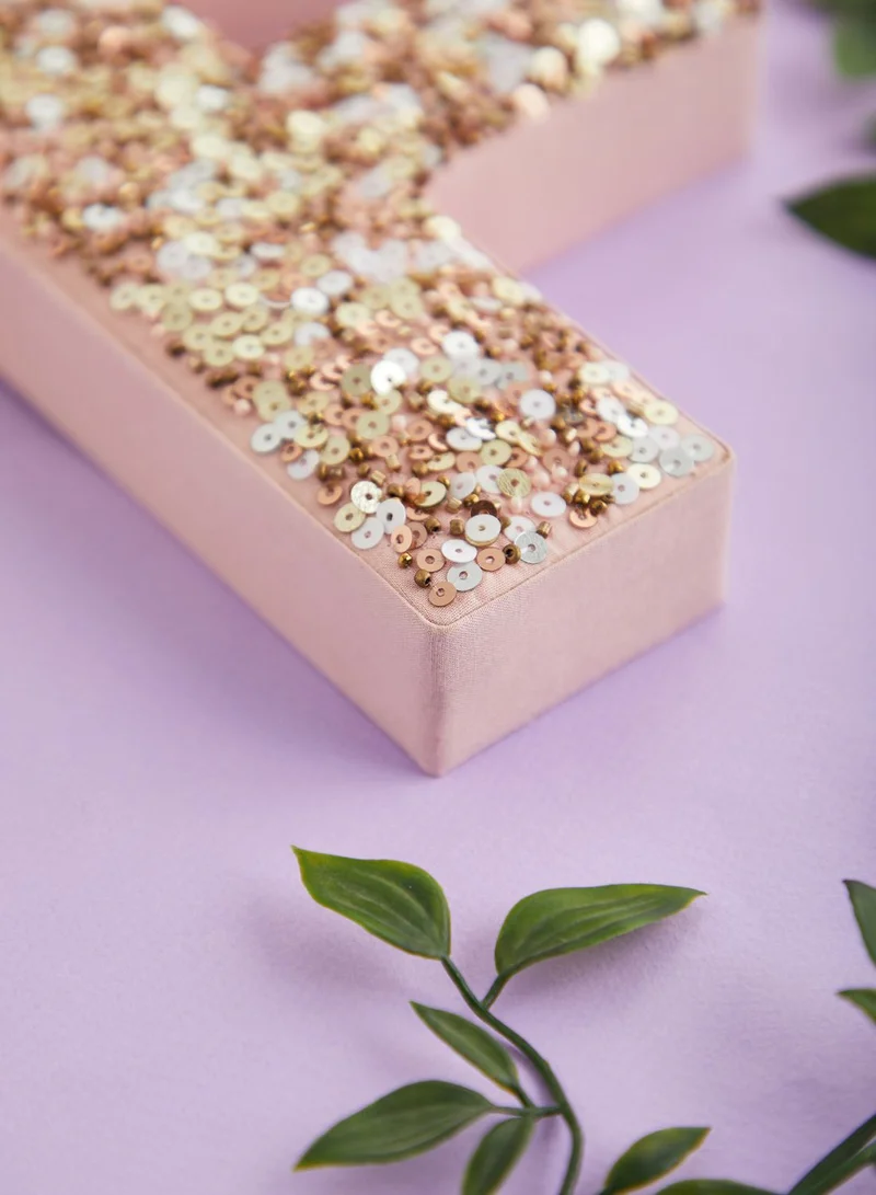 AURORA Decorative Sequin Initial F