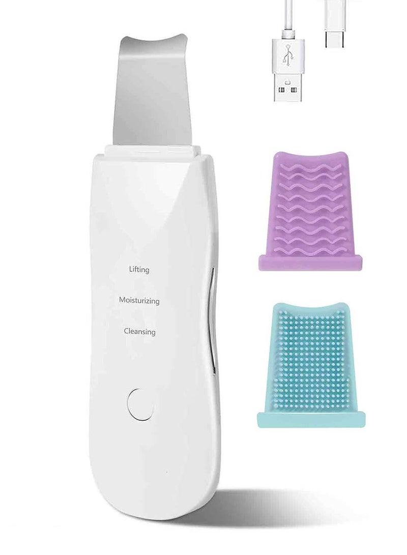 Generic Ultrasonic Skin Scrubber White  - Image 1