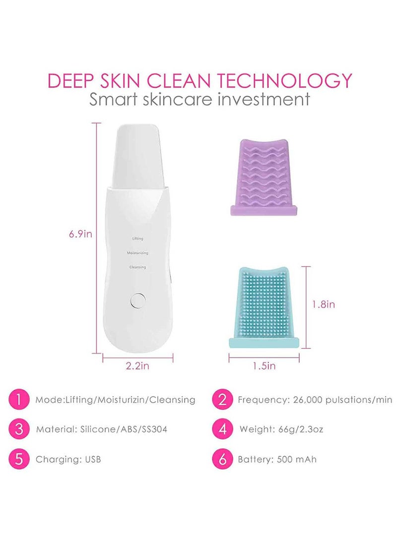 Generic Ultrasonic Skin Scrubber White  - Image 2