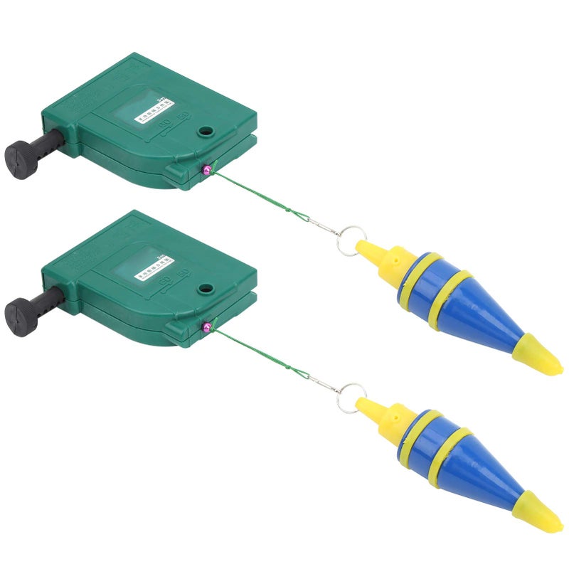 Green Magnetic Wire Hammer Line Plummet Bobs 2pcs 3m Alloy Steel Vertical Measurement Tool - Image 5