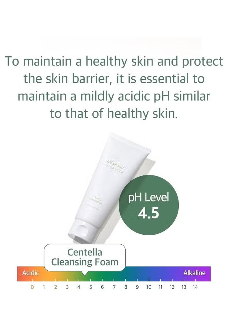 mixsoon Centella Cleansing Foam 150ml, Low pH cleansing foam for soothing and moisturization, cruelty-free, Korean Facial Cleanser, Korean Face Wash  - Image 5
