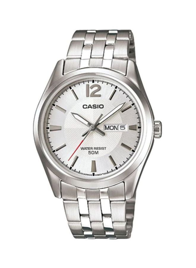 CASIO Men Enticer Analog Watch MTP-1335D-7A - 44 mm - Silver - Image 1