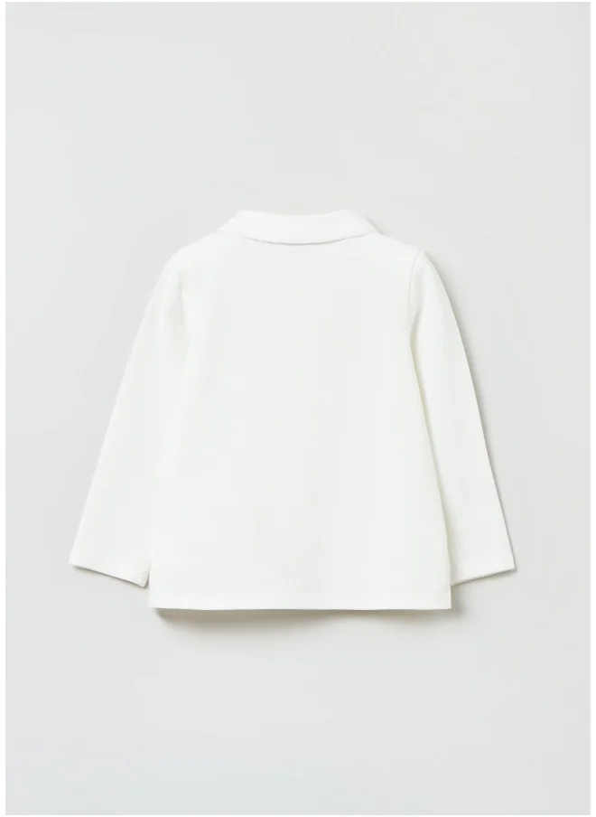 او في اس OVS Piquet Polo Shirt With Frills