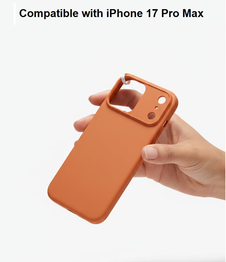 Midkart Cover Compatible with iPhone 17 Pro Max 6.9 inch Release 2025 Soft Touch Ultra-Thin Matte Case Protective with Camera Protection, Orange - Image 4