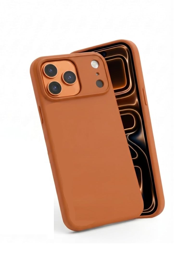 Midkart Cover Compatible with iPhone 17 Pro Max 6.9 inch Release 2025 Soft Touch Ultra-Thin Matte Case Protective with Camera Protection, Orange - Image 1