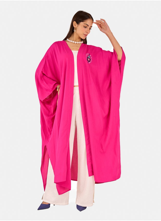 Clue Maxi Kimono with Embroidery  - Image 4