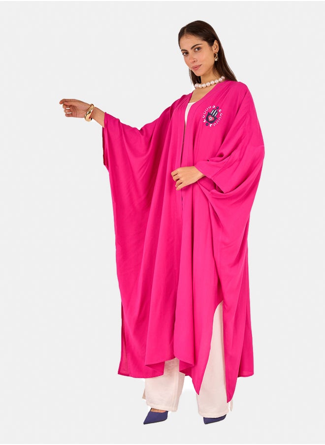 Clue Maxi Kimono with Embroidery  - Image 3