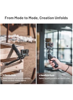 KASTWAVE Floating Hand Grip, CapLock MantisPod Power, Battery Grip Handle Mount for Insta360 X4, Charging Selfie Vlog Tripod Monopod, with 1/4" Adapter, Power Stick for Phone, Cameras Accessory for Insta360 X3  - Image 3