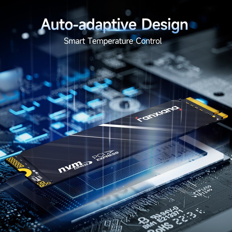 Fanxiang 1TB NVMe SSD PCIe Gen4 M.2 Internal Gaming SSD for PS5, Up to 4800 MB/s, 3D NAND SLC Cache Solid State Drive Upgrade Storage for PC/Laptops S690Q - Image 5