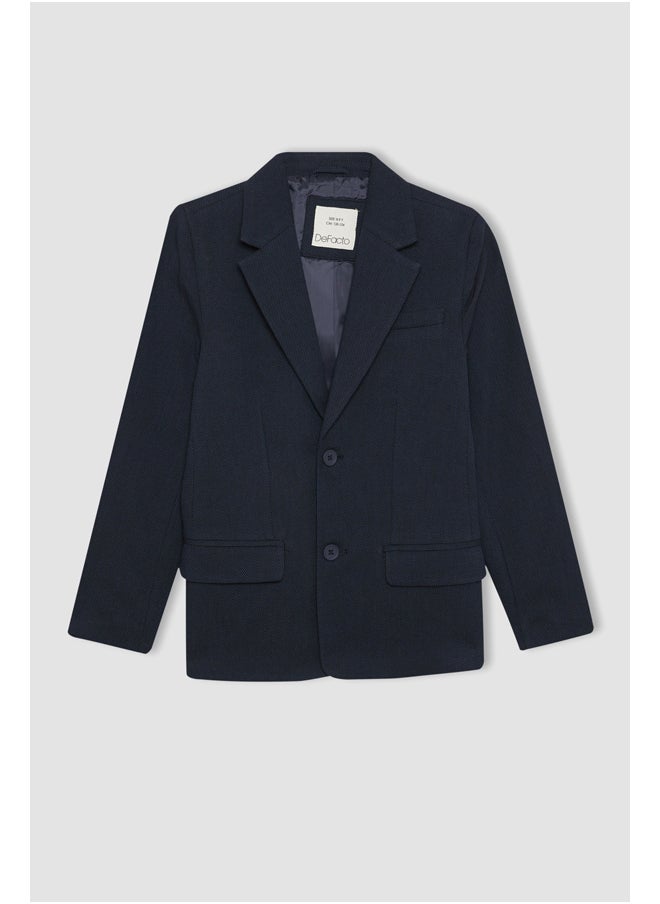 DeFacto Boy Regular Fit Blazer Collar Long Sleeve Woven Jacket  - Image 1