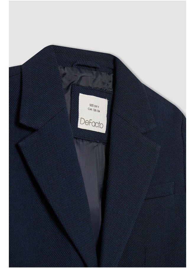 DeFacto Boy Regular Fit Blazer Collar Long Sleeve Woven Jacket  - Image 2
