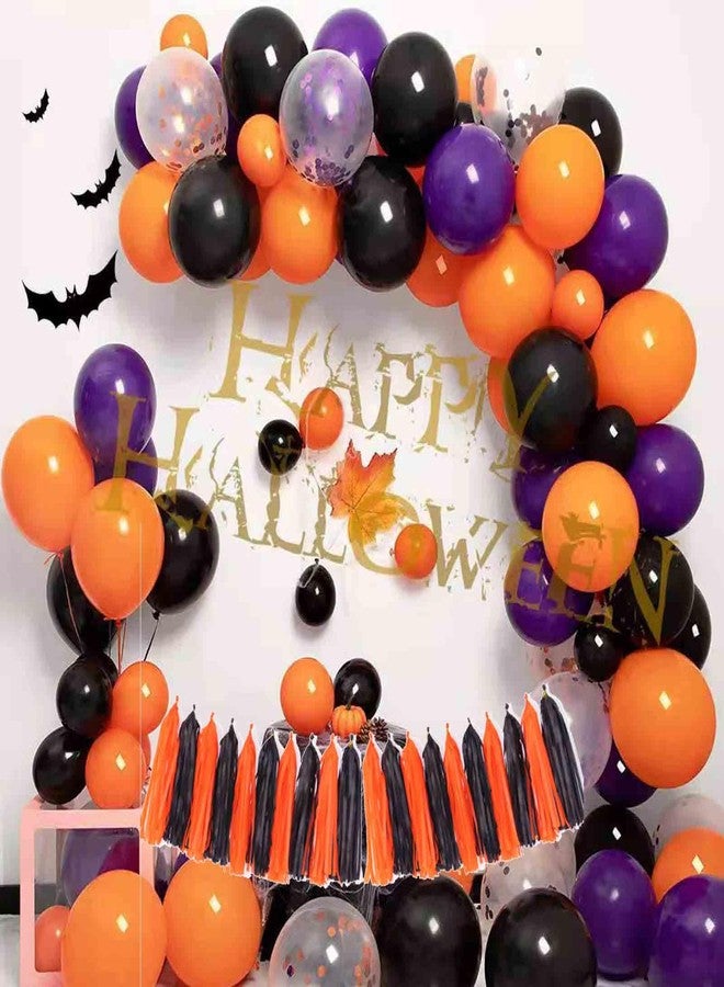 GAKA Orange Confetti and Black Balloons 12 Inch 3 Style Pack of 50,Party Helium Balloon,Halloween Party Decorations Supplies - Image 3