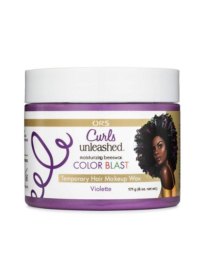 Curls Unleashed Hair Care Color Blast Temporary Hair Makeup Wax Violette  - Image 1