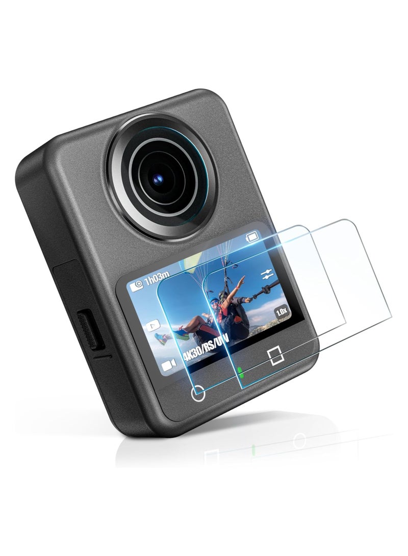 حزمة 2 واقي شاشة لكاميرا DJI Osmo 360، فيلم زجاج مقسى بدقة عالية لكاميرا Osmo 360، فيلم واقي مضاد للخدش 9H - Image 1