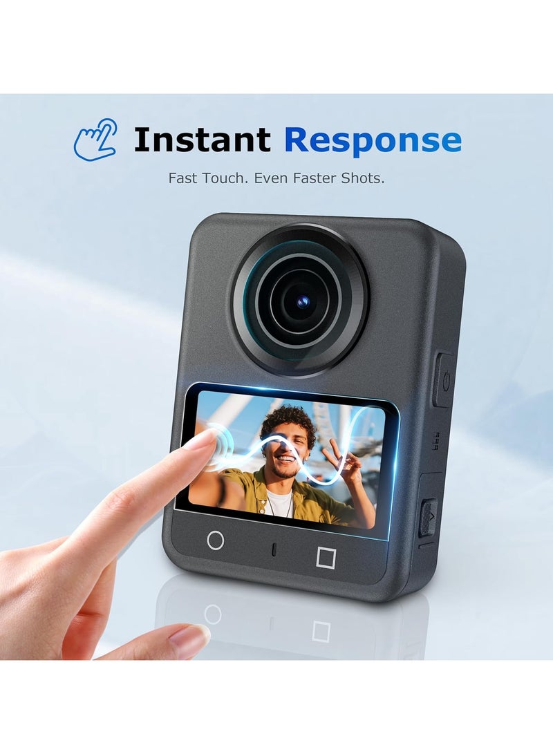 حزمة 2 واقي شاشة لكاميرا DJI Osmo 360، فيلم زجاج مقسى بدقة عالية لكاميرا Osmo 360، فيلم واقي مضاد للخدش 9H - Image 4