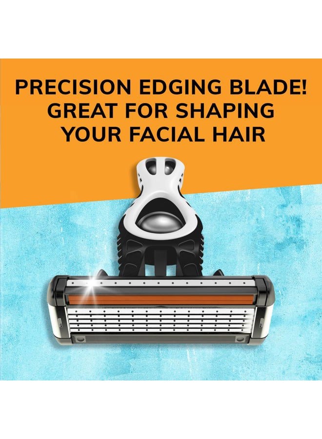 Bic شفرة فليكس 5 القابلة للاستخدام لمرة واحدة للرجال، شفرة للبشرة الحساسة لحلاقة ناعمة ومريحة وقريبة، مجموعة شفرات مكونة من 4 قطع - Image 5