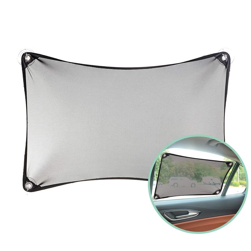 Little Chicks Stretchable Custom Fit Car Window Shade - Sunshade Sun Protector for Cars, Trucks, SUV's- Easy Installation for Baby & Kids - Image 1