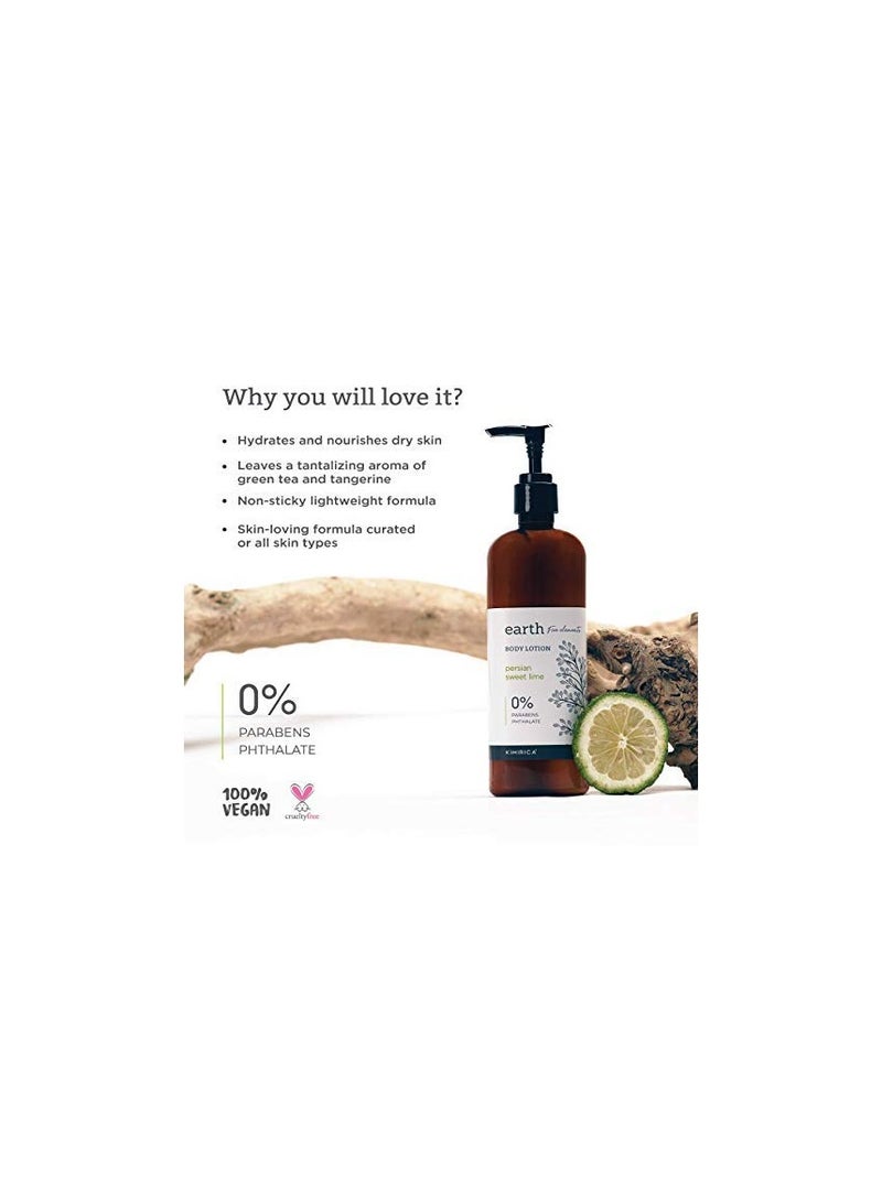 Kimirica Earth Persian Lime Moisturizing Scented Body Lotion Non greasy 100% Vegan Paraben Free Non Sticky Daily Moisturization for All Skin Type - Image 2