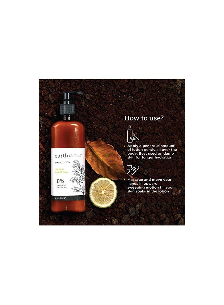 Kimirica Earth Persian Lime Moisturizing Scented Body Lotion Non greasy 100% Vegan Paraben Free Non Sticky Daily Moisturization for All Skin Type - Image 3