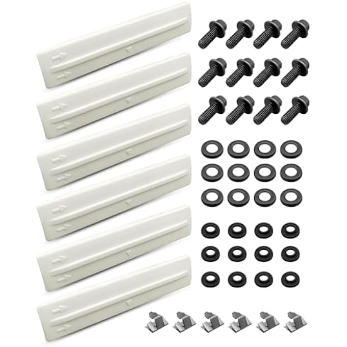 rayihni 6 Pcs Roof Rack Removal Delete Kit Cover Clips Fit for Toyota FJ Land Cruiser 2007-2024 Roof Rack Kit Replace 75596-35020-A0 90119-08C47 7559635020A0 9011908C47, with 12 Bolts - Image 1