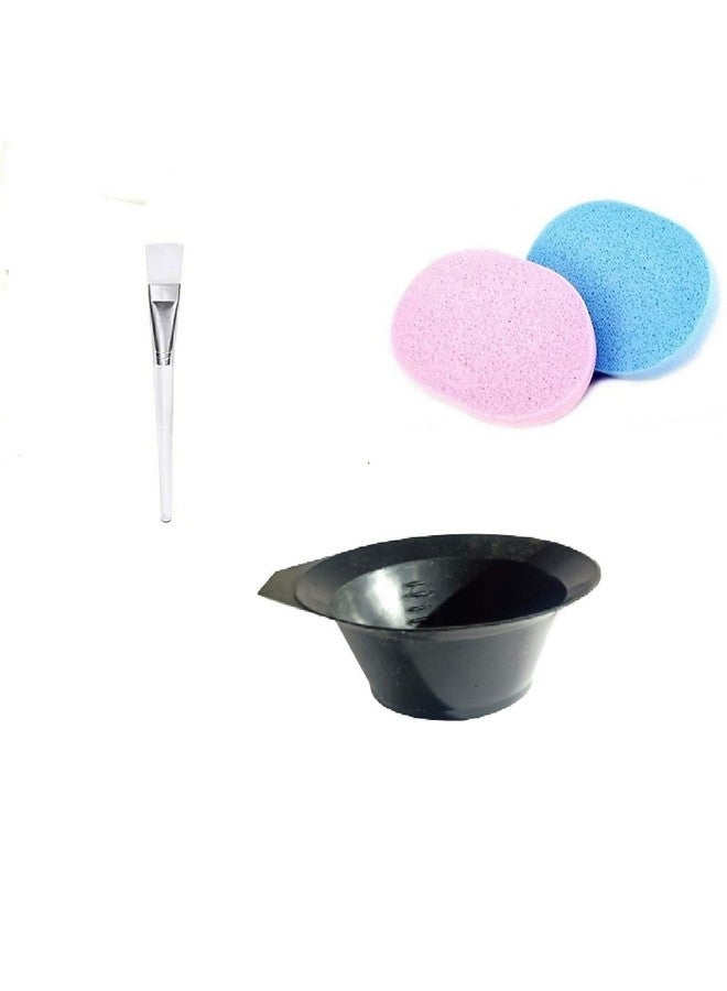 CHEM-AB ENTEREPIRSE Women Facial Sponges Wipes Brush Headband Combo For Cleansing Face Reusable Face Pack Brush and Face Cleaning Sponges Combo - Image 1