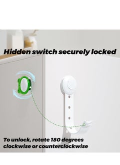 Excefore 3 PCS Baby Proofing Cabinet Lock, Cartoon Shape Child Proof Safety Locks, 3M Strong Adhesive ABS Material No Drilling, Adjustable Strap Latches to Cabinets, Drawers, Cupboard, Fridge,Door  - Image 5