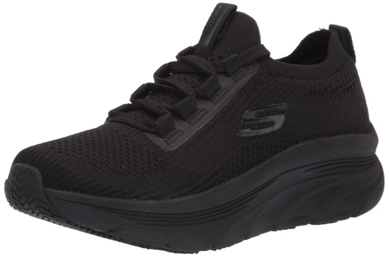 Skechers Women's Work Relaxed Fit: D'Lux Walker SR - Ozema Slip-On Sneakers, Black, 7.5 - Image 1