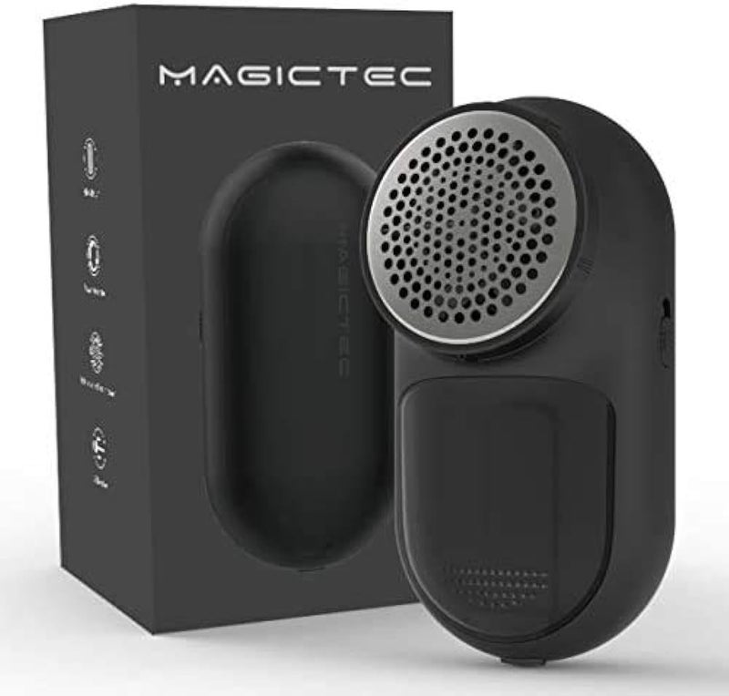 Magictec Rechargeable Fabric Shaver, Lint Remover Sweater Defuzzer Lints Fuzzs Pills Pilling Trimmer for Clothes and Furniture -Battery Operated (Black) - Image 1
