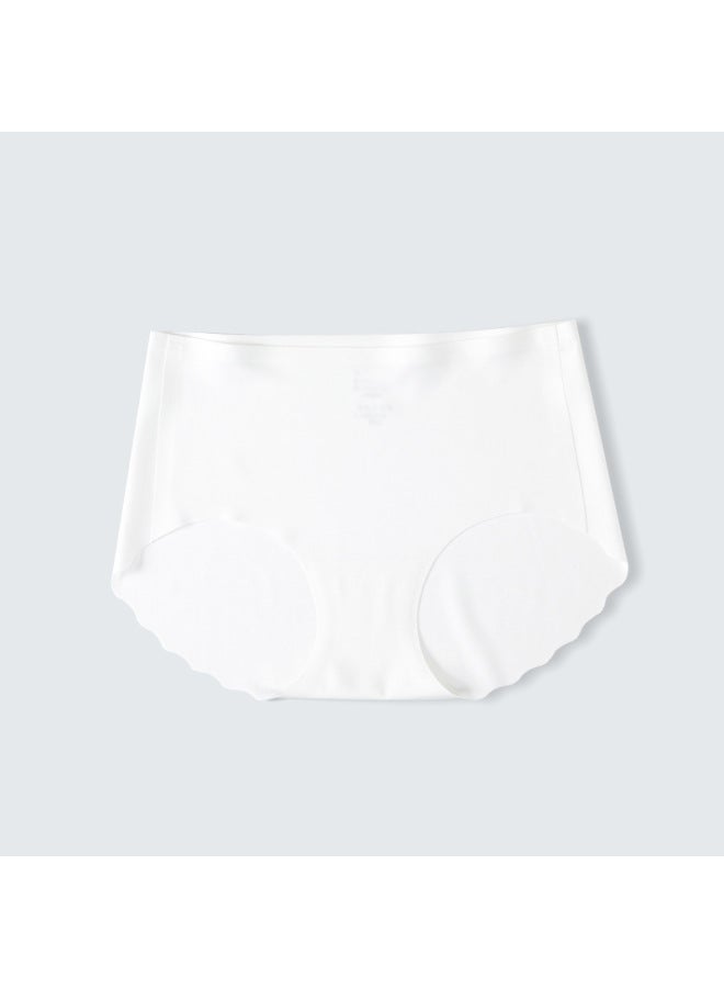 Girls' Seamless Underwear 3a Antibacterial Crotch Ice Silk Summer Thin Girls' Mid-waist Underwear Elastic Comfortable Triangle Shorts