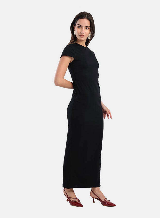Carina Slim-Fit Maxi Dress With Slit  - Image 5
