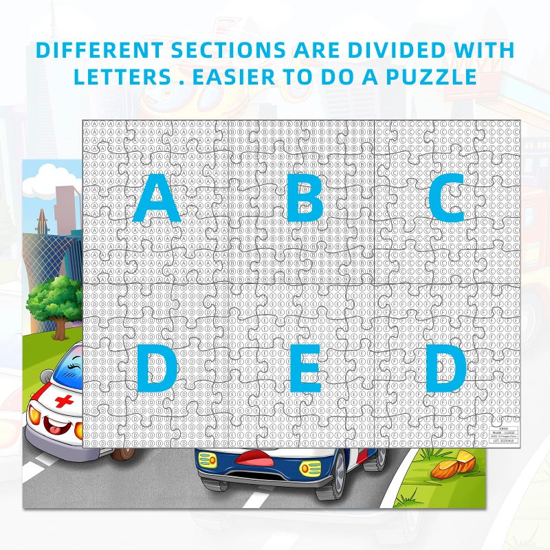 Nattork Jigsaw Puzzles 100 Pieces for Kids Youth Car Puzzle - Pieces Fit Together Perfectly - Image 4