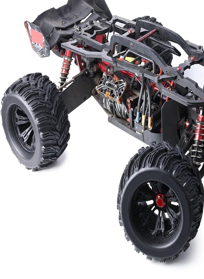 ZRRC Pre-Glued Huge 17mm Hex RC Truck Wheels and Tires 3.8 RC MT Tyres for 1/8 RC Monster Truck Fits 1/8 Arrma 6S Kraton Outcast Notorious 1/7 6S Big Rock HPI 1/8 HPI Savage (Directional Tread) - Image 4