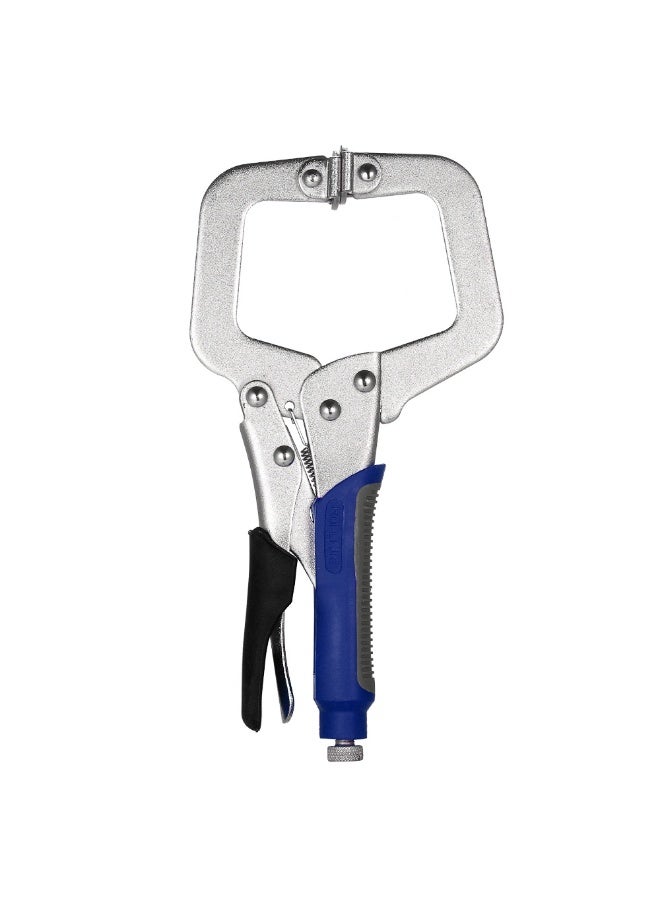 PROMASS Industrial 11-Inch C-Clamp Locking Plier with Swivel Pads