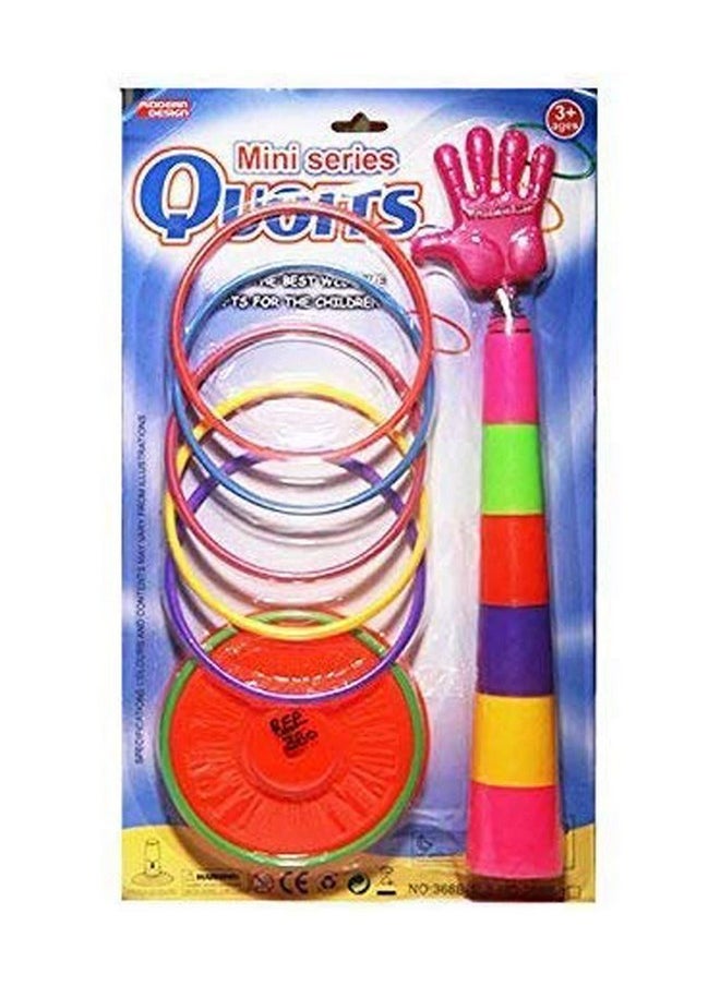 Smartcraft Ring Toss Quoits Hoopla Throw Game For Kids (Multicolor) Pack Of 1  - Image 4