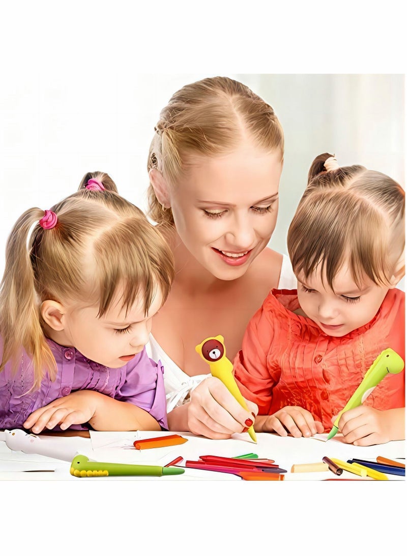Y&D Gel Ink Pens with Black Ink, 9 Pcs Cute Cartoon Signature Pens, Animal Squishy Kawaii Decompression Toy Funny Children School Season Gifts - Image 2