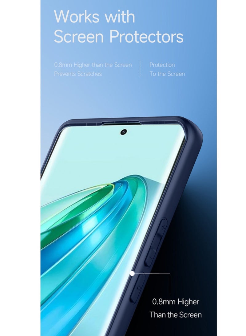 Techie Just Do Nike Aesthetic Fashion Silicone Cover Case with Inner Microfiber Lining and Built in Magnetic Car Mount Function for Honor X9a - Image 5