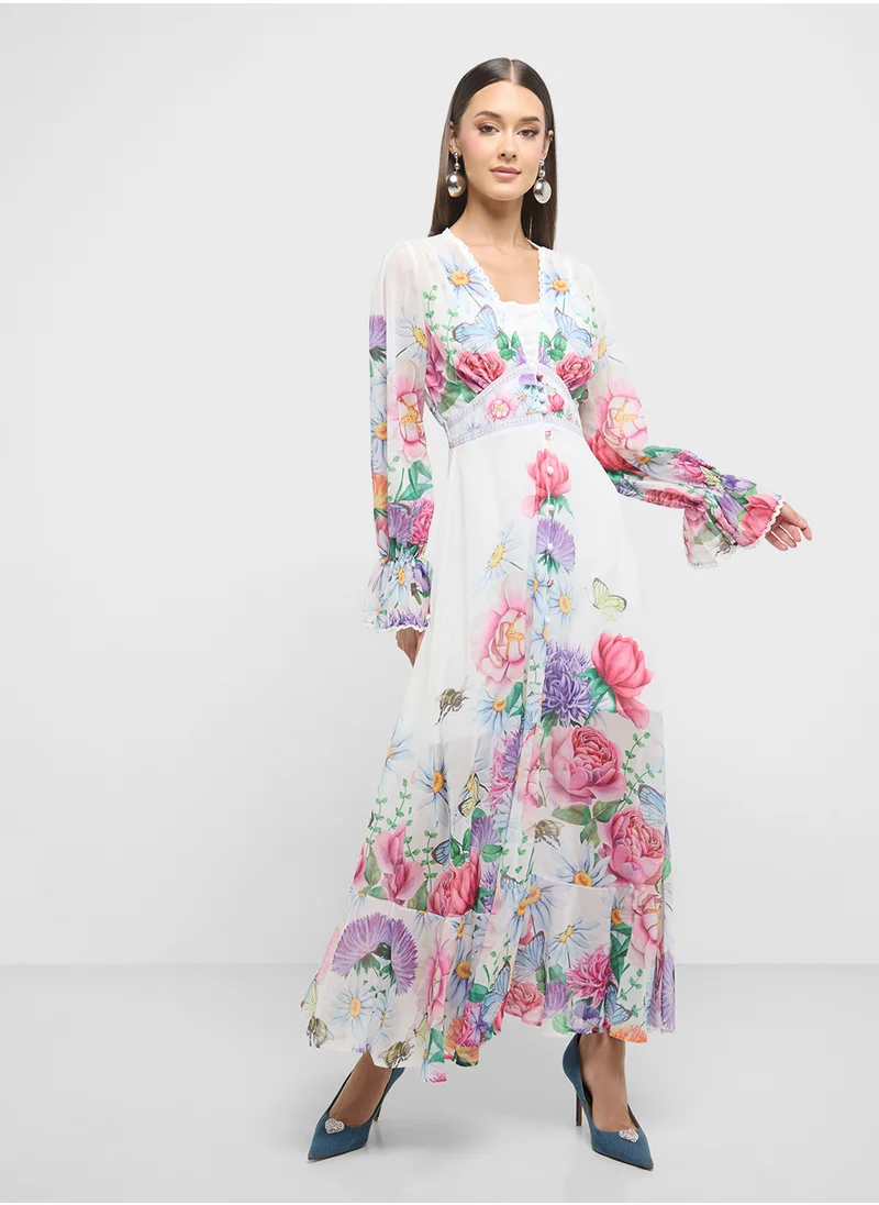 ايلا Floral Print Dress