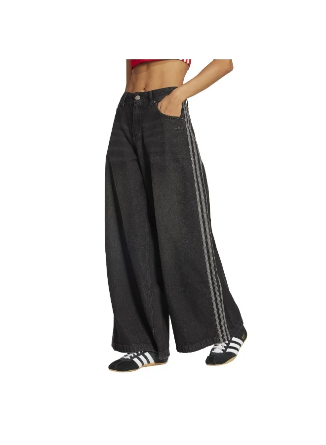 Adidas Adidas DENIM WIDE PANT Black FASHION Trousers FOR WOMEN 40-34