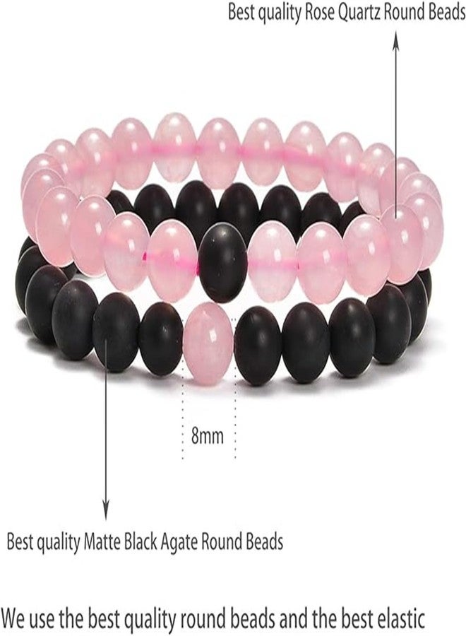 72ore Stocking Stuffers Holiday Outfits for Women 2024 Matching Bracelets for Couples Distance Bracelet Couples Bracelet Friendship Bracelets Energy Beads Bracelet for Valentine's Day - Image 2
