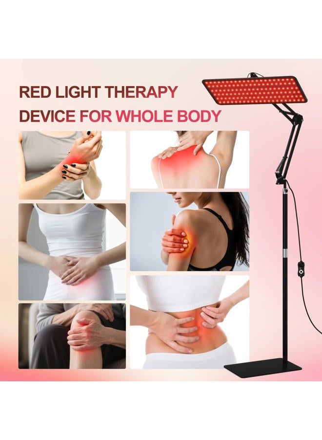 Morfone Advanced Red Light Therapy Lamp for Body Face - 200 LED Tri-Wavelength (660nm, 850nm, 940nm) Large Panel with Adjustable Stand, Protective Glasses for Home Use, Gift for Women Girls, Large - Image 4