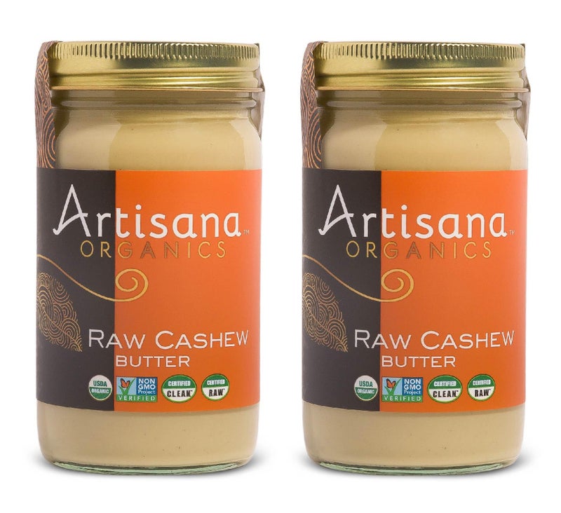 Artisana Organics Raw Cashew Butter (2 Pack) - USDA Organic, No Sugar Added, Vegan and Paleo Friendly, Non GMO, 14oz Jar (2 Pack) - Image 1