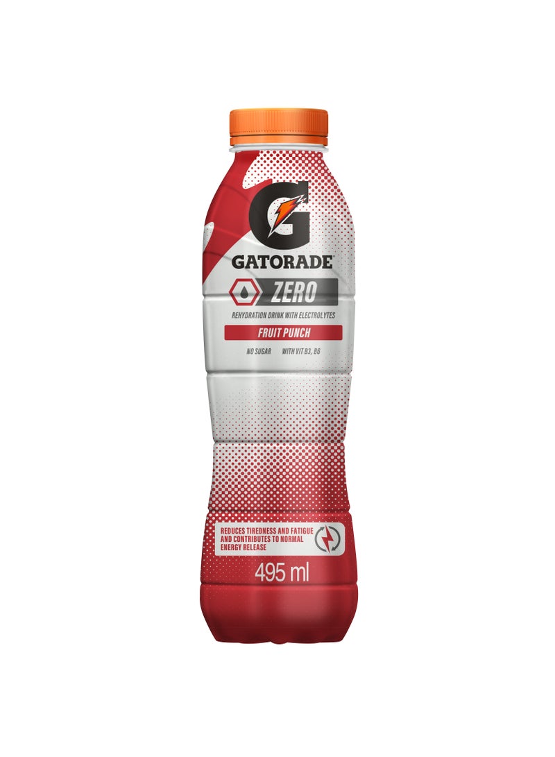 Gatorade Zero Fruit Punch Sports Drink 495ml - Image 1