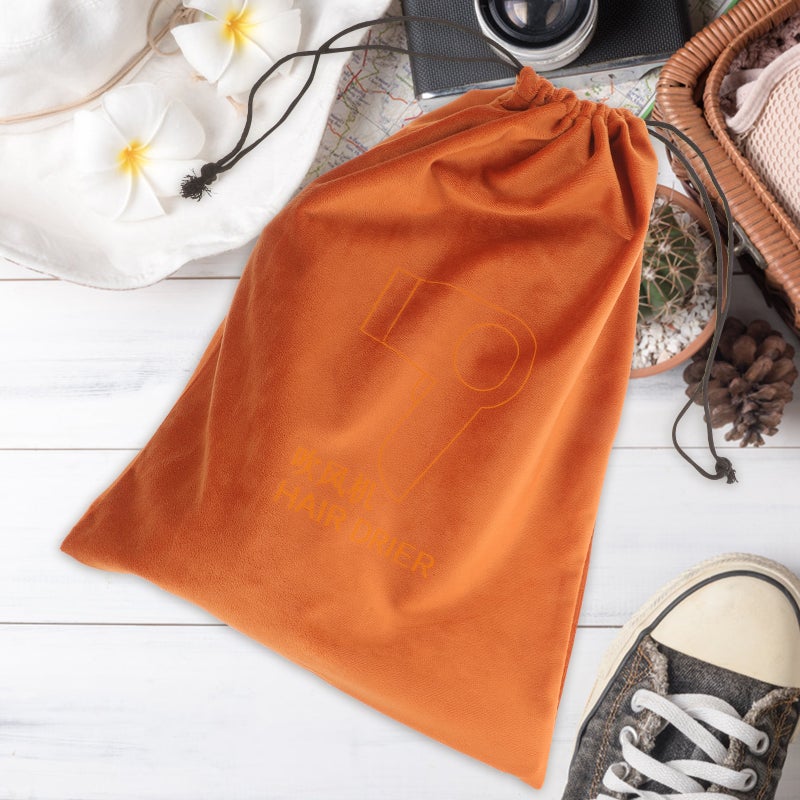 Travel Hair Dryer Bag, Lightweight Drawstring Pouch for Easy Storage and Carrying - Image 5