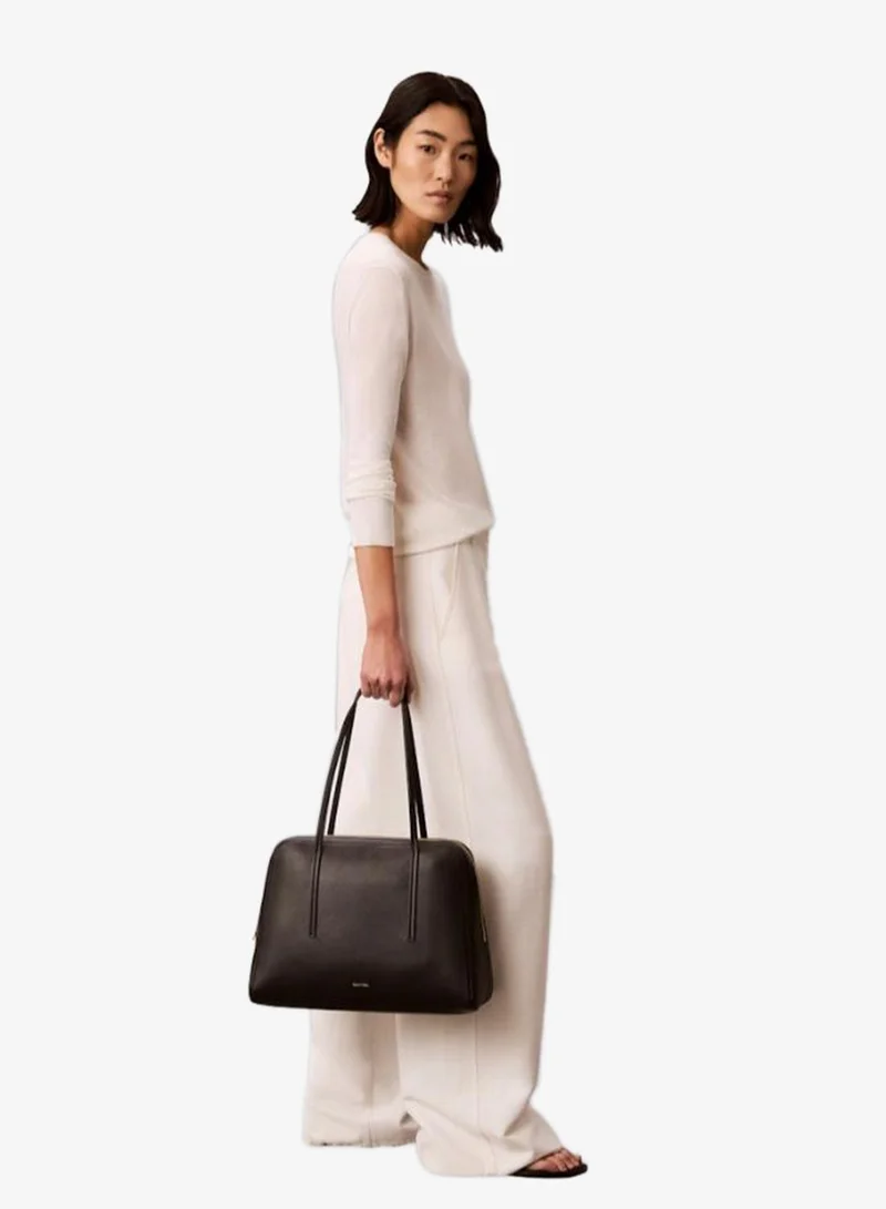 Foil Logo Bowling Shoulder Bag