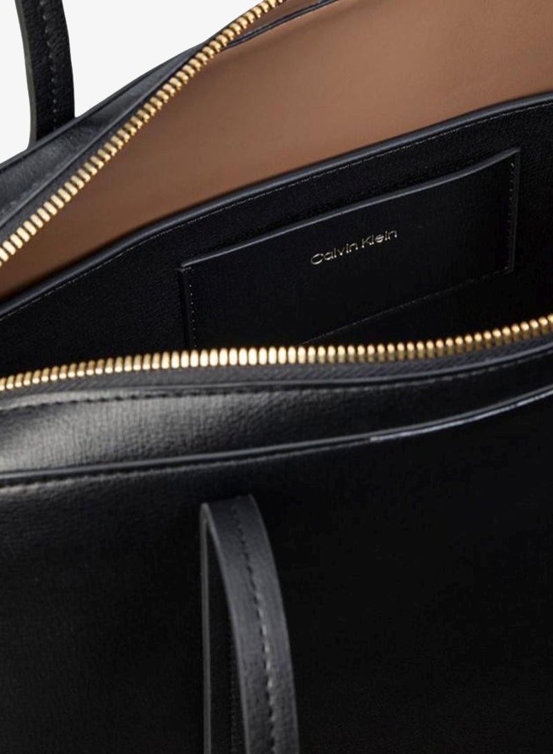 CALVIN KLEIN Foil Logo Bowling Shoulder Bag - Image 4