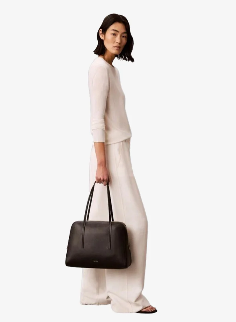 Calvin Klein Foil Logo Bowling Shoulder Bag