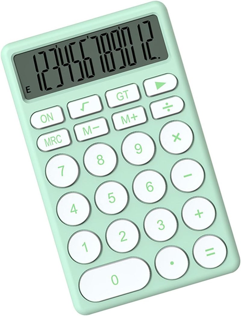 Zerodis Cartoon Calculator, Cute 8 Digit LCD Display with Large Screen and Quiet Keyboard, for School Kids Students Home Office (Green) - Image 4