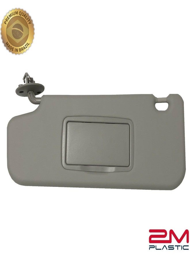 2M PLASTIC Sun Visor fits for Chevy Sonic 2012-2020 Spark 2011-2022 Gray Replacement Brand 2M PLASTIC (Gray Left + Support) - Image 4