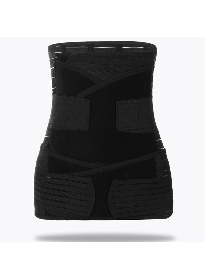 3-in-1 Postpartum Belly Support Recovery & Everyday Shaping Belt – Adjustable Postnatal Waist & Pelvic Wrap for Women After Birth – Black - Image 1