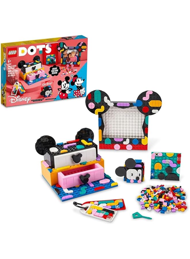 LEGO Dots Mickey Mouse And Minnie Mouse Back To School Project Box 41964 Building Kit 669 Pieces  - Image 1